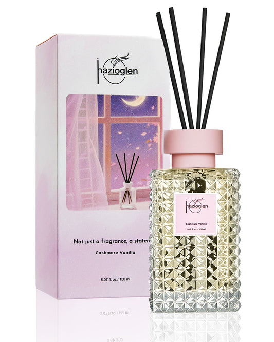 Reed Diffuser Set, Cashmere Vanilla Scent