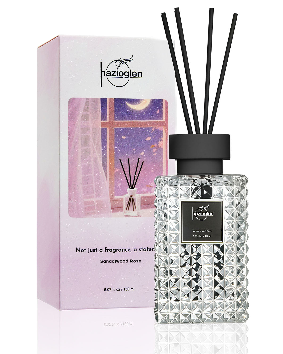 ルームフレグランス、リードディフューザーセット、サンダルウッドローズ(Sandalwood Rose)の香り