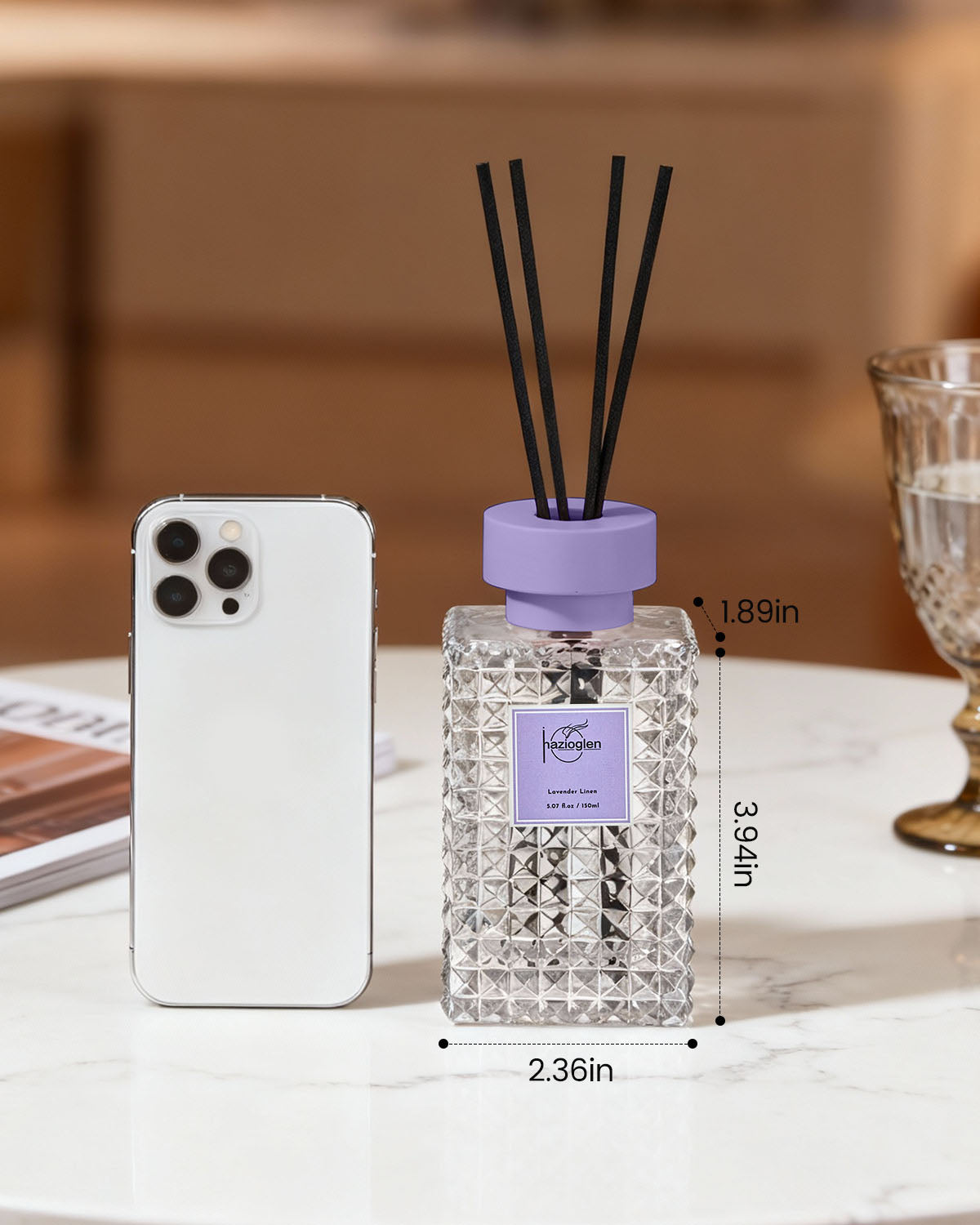 Reed Diffuser Set, Lavender Linen Scent