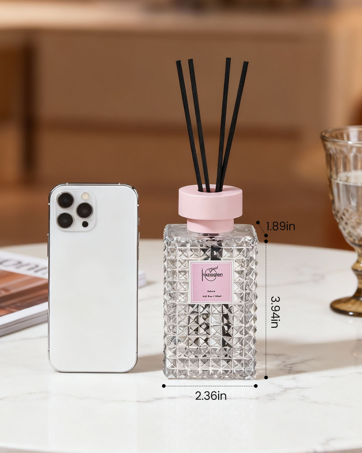 Reed Diffuser Set, Sakura Scent