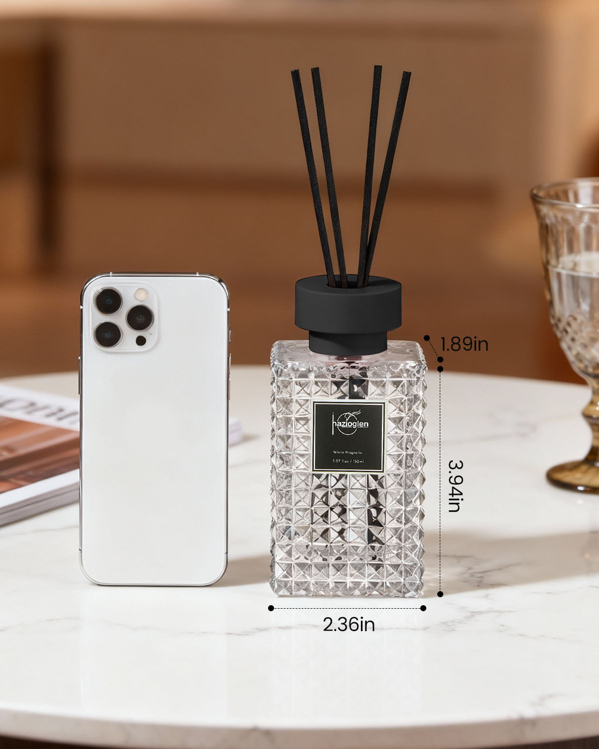 Reed Diffuser Set, White Magnolia Scent