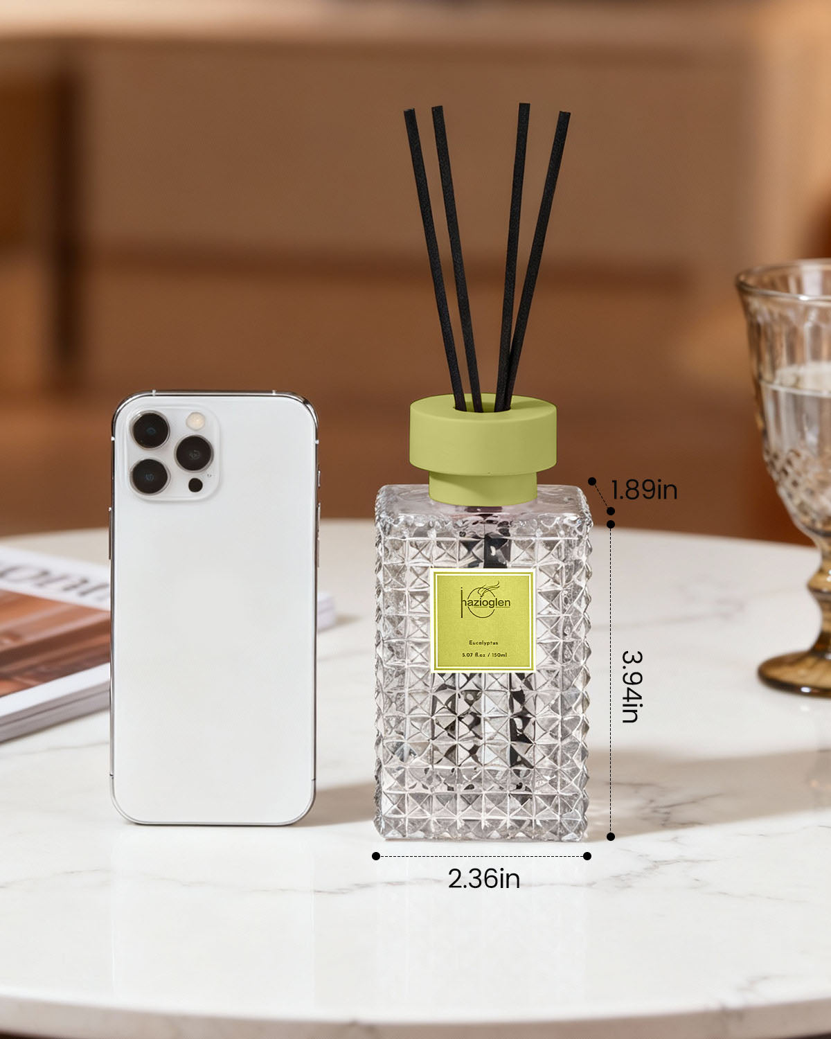Reed Diffuser Set, Eucalyptus Scent